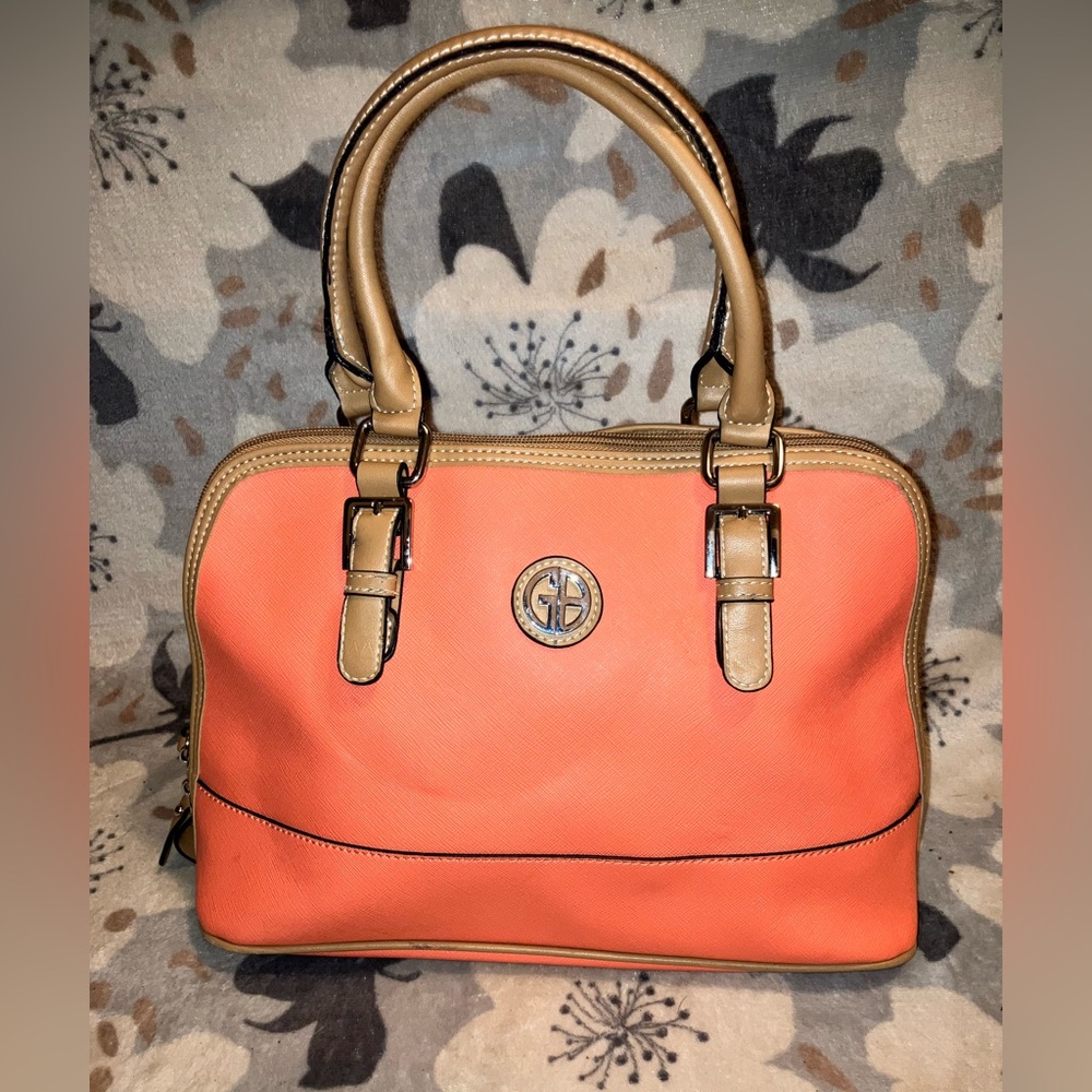 Giani Bernini Peach Leather Handbag